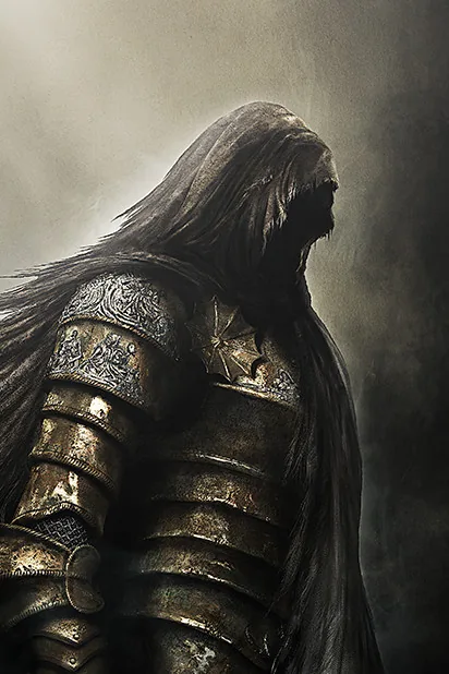 Dark Souls II key art with the Bearer of the Curse